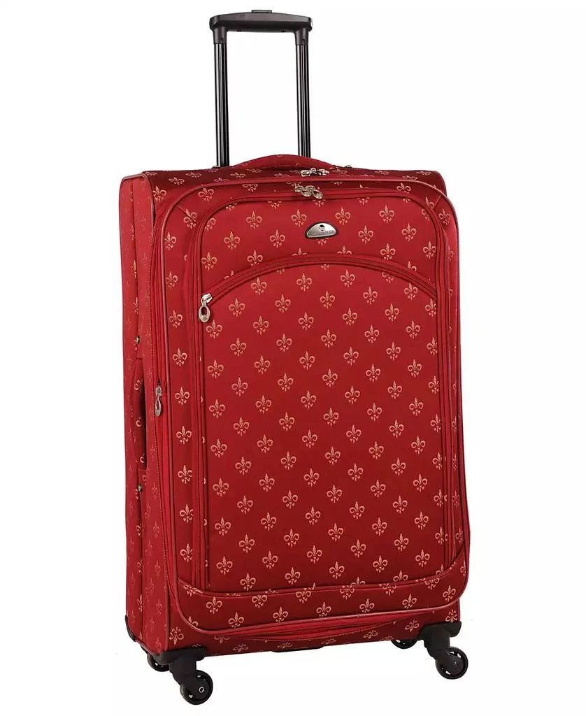 American Flyer Fleur De Lis 5 Piece Spinner Luggage Set 6