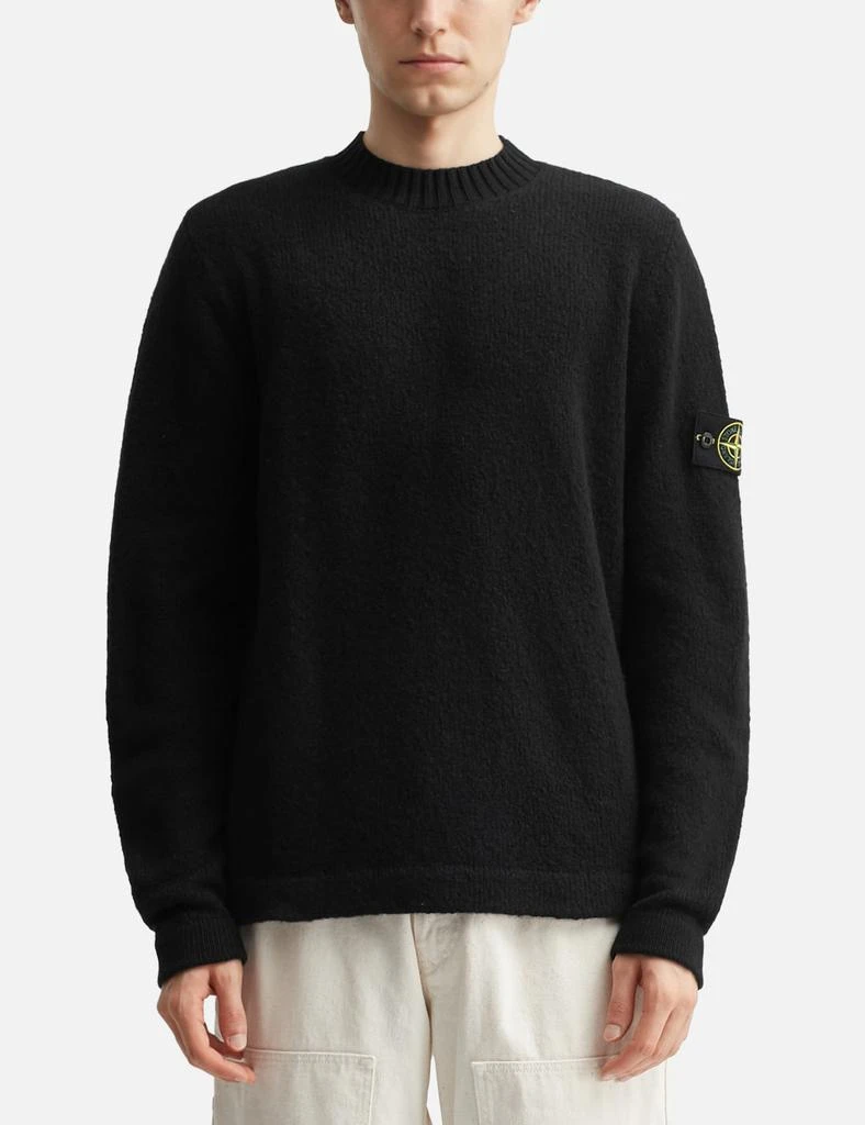 Stone Island Fancy Yarn Crewneck Jumper With Brushed Texture 3