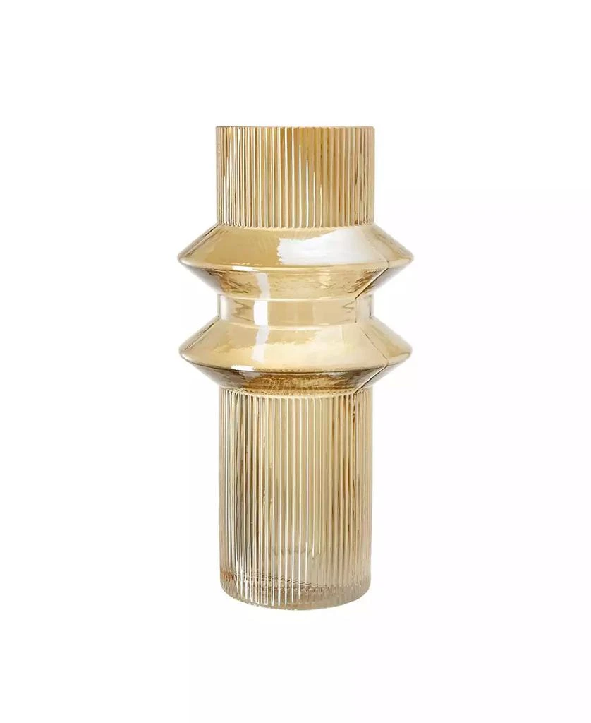 AB Home Ribbed Glass Vases, Set of 2 2