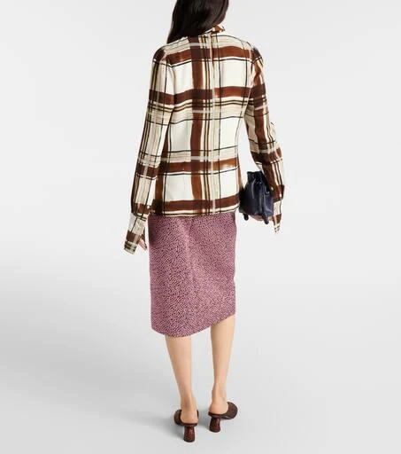 Dries Van Noten Checked top 3