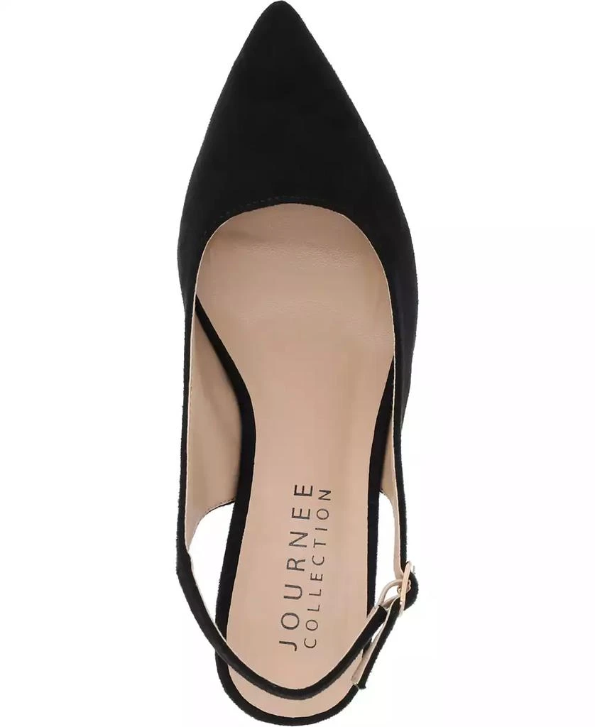 Journee Collection Women's Sylvia Block Heel Slingback Pumps 4