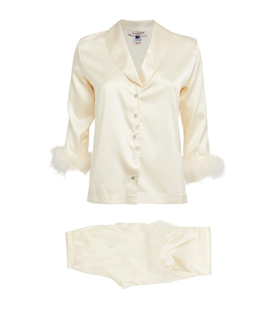 GILDA & PEARL Silk Celeste Pyjama Set