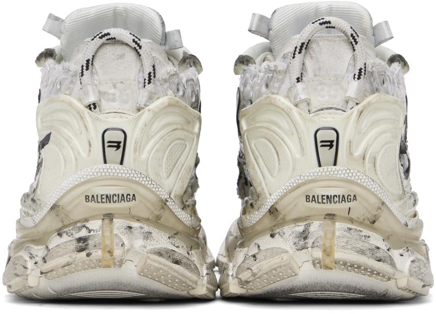 Balenciaga Off-White Runner Graffiti Sneakers