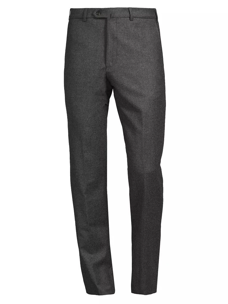 Loro Piana Carlo Flannel Wool-Cashmere Trousers 1