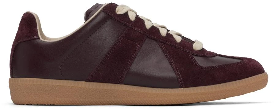 Maison Margiela Burgundy Replica Sneakers 1