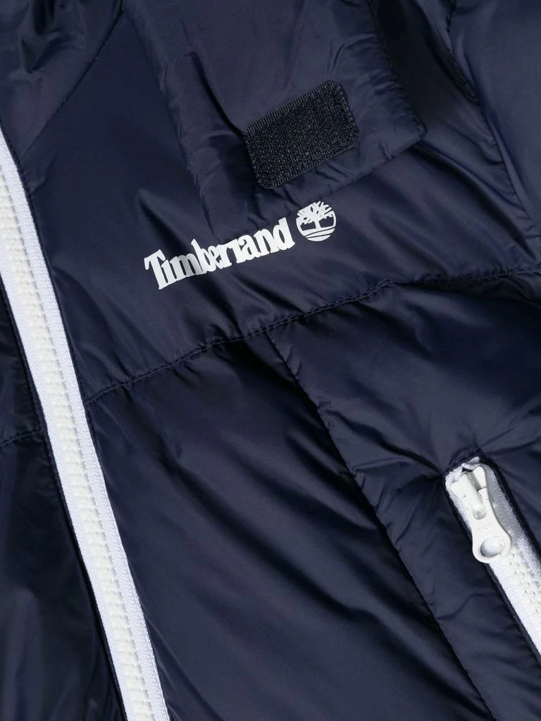 Timberland Piumino Blu Navy In Nylon Con Cappuccio Bambino 3