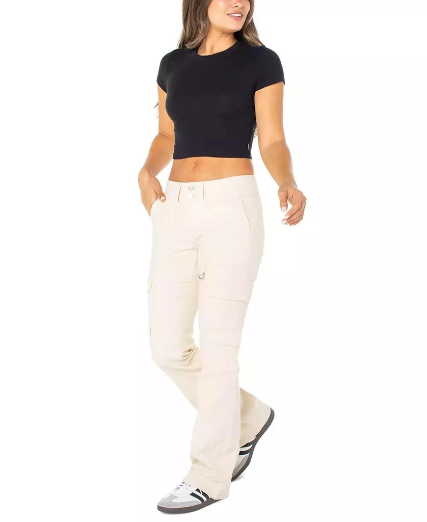 Celebrity Pink Juniors' Low-Rise Bootcut Cargo Pants 3