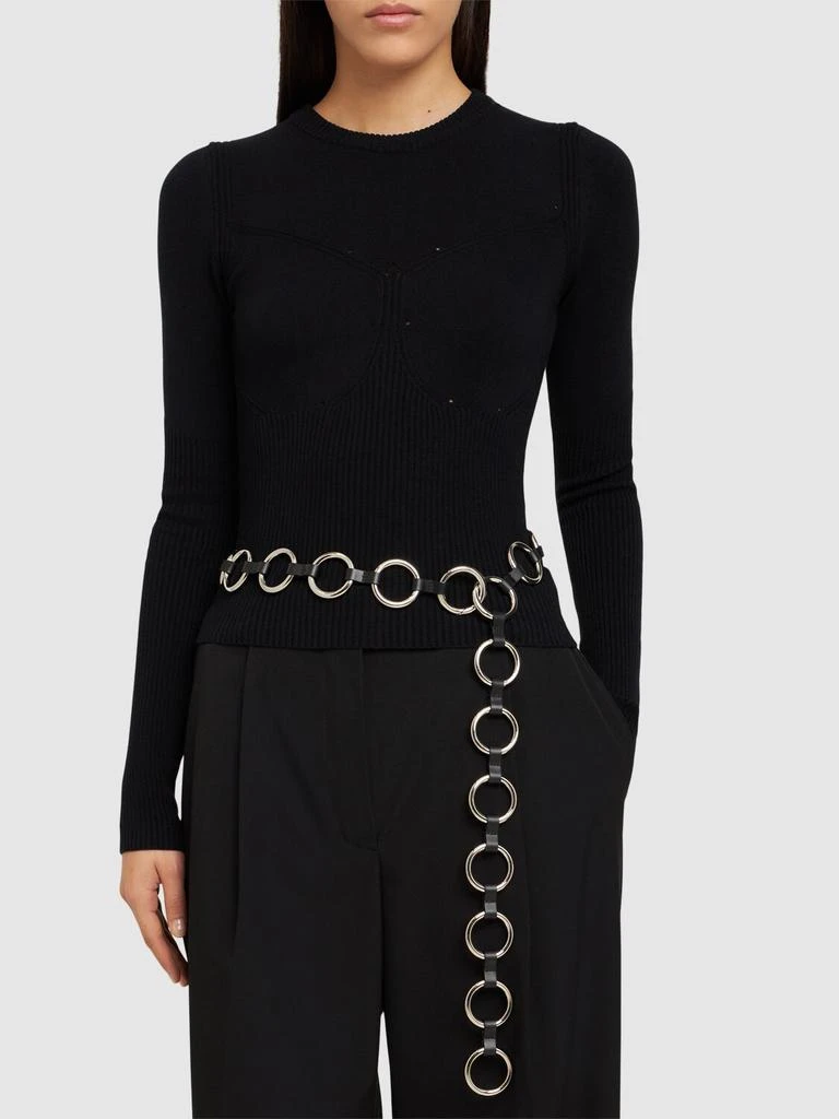 Michael Kors Marisa Leather Belt 1