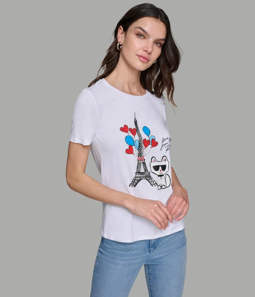 Karl Lagerfeld Paris BONJOUR CHOUPETTE TEE 5
