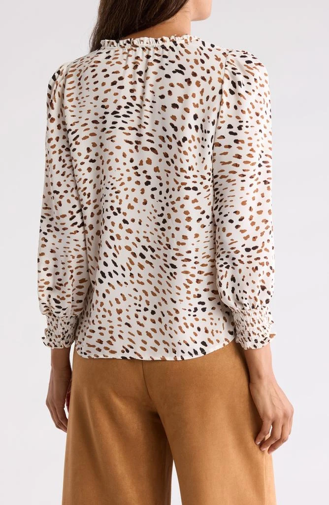 Tahari Smocked Button-Up Shirt 2