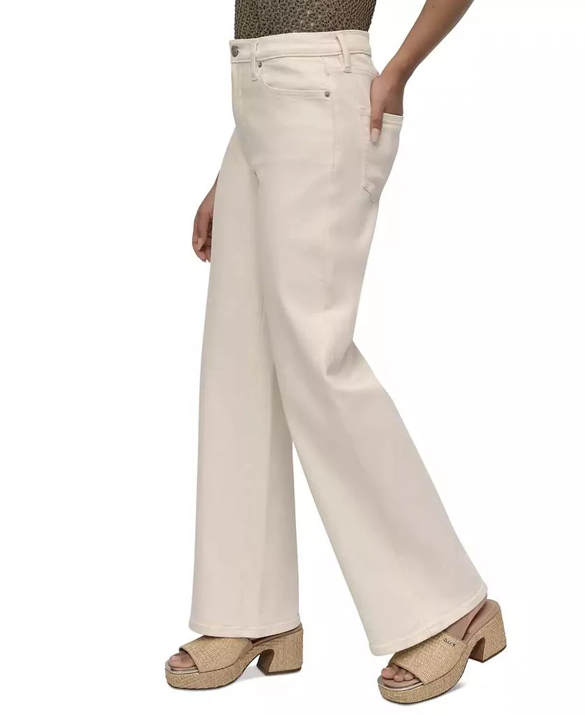 DKNY Women's High-Rise Tailored Wide-Leg Jeans 2