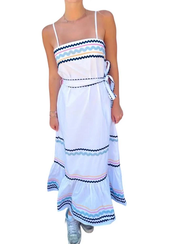 English Factory Ric Rak Maxi Dress In White 1