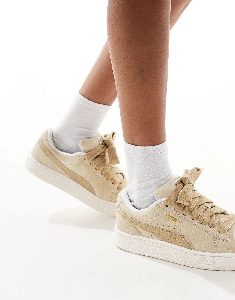 Puma Puma Suede XL trainers in tan and beige 5