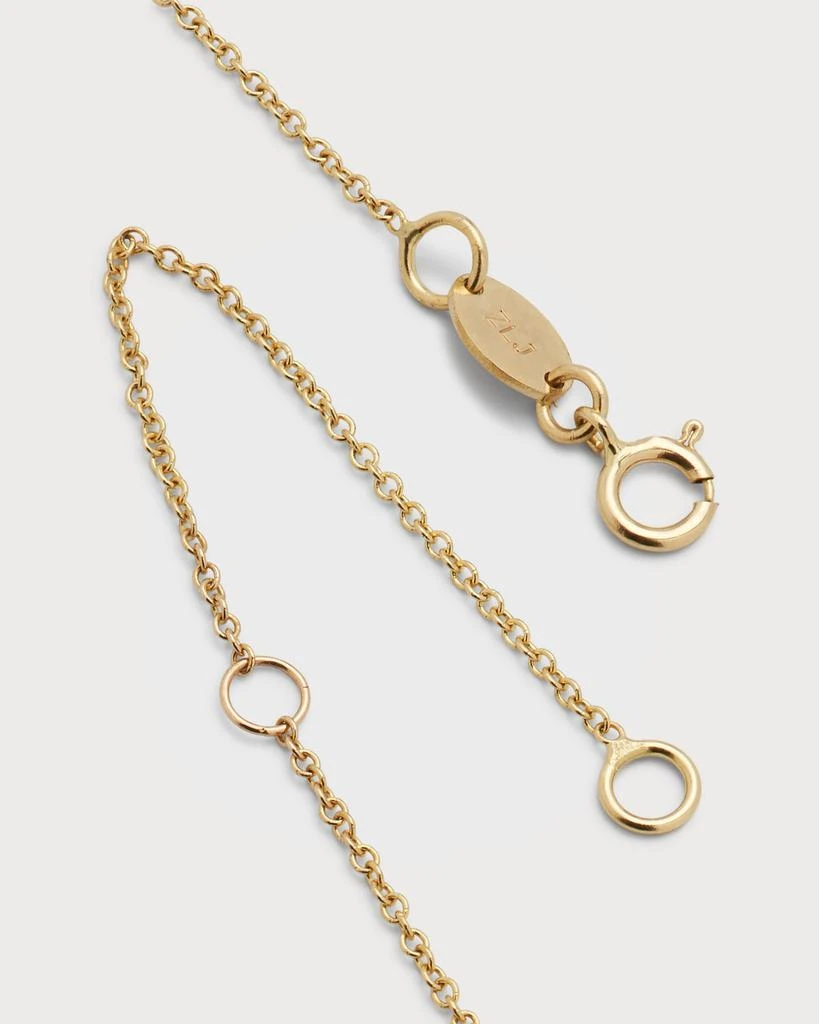 Zoe Lev Diamond Asymmetrical Initial Necklace, K 4