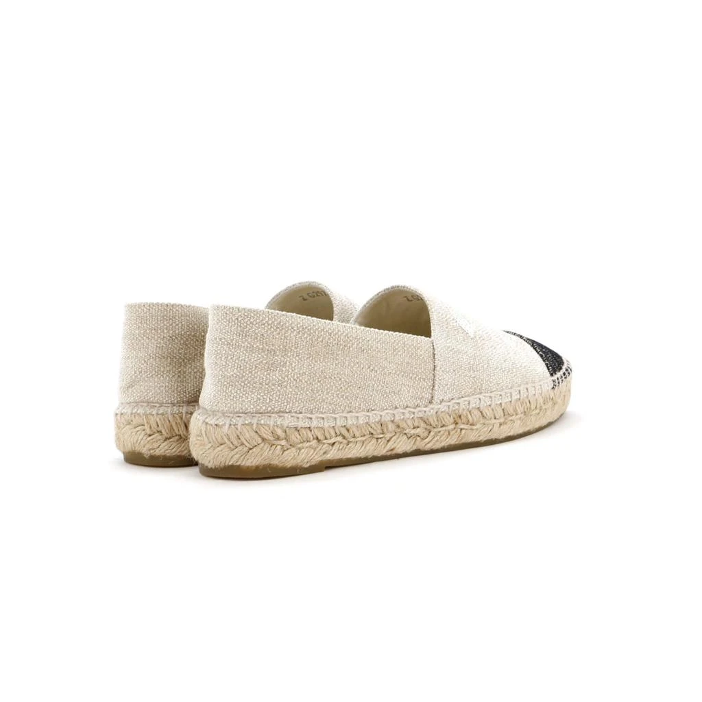 Chanel Women's CC Cap Toe Espadrilles Canvas with Sequins 3