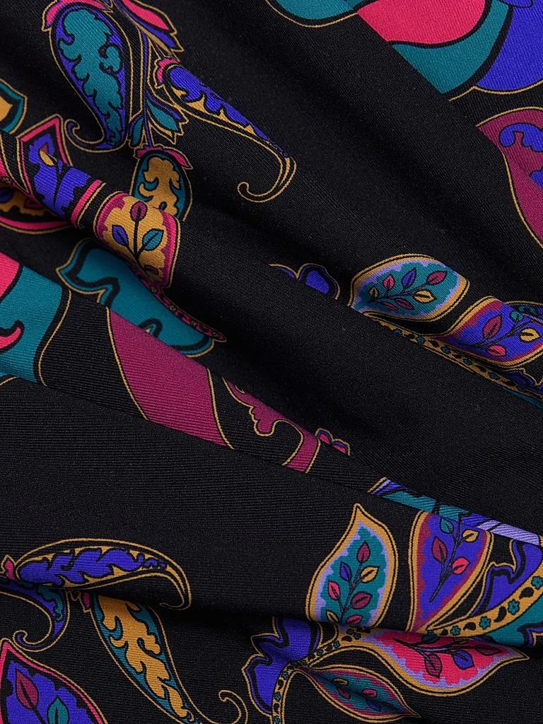 Johnny Was Fatima Paisley Wrap Tie-Waist Swimdress 6