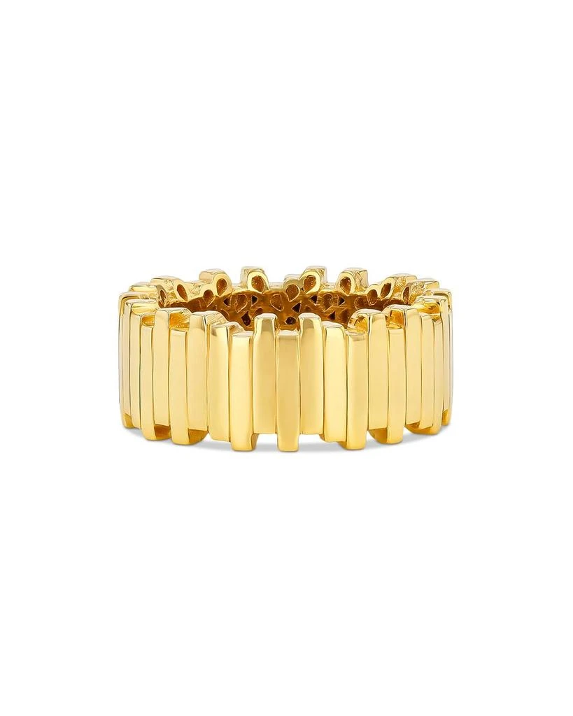 Suzanne Kalan 18K Yellow Gold Golden Age Wide Polished Bar Band 1