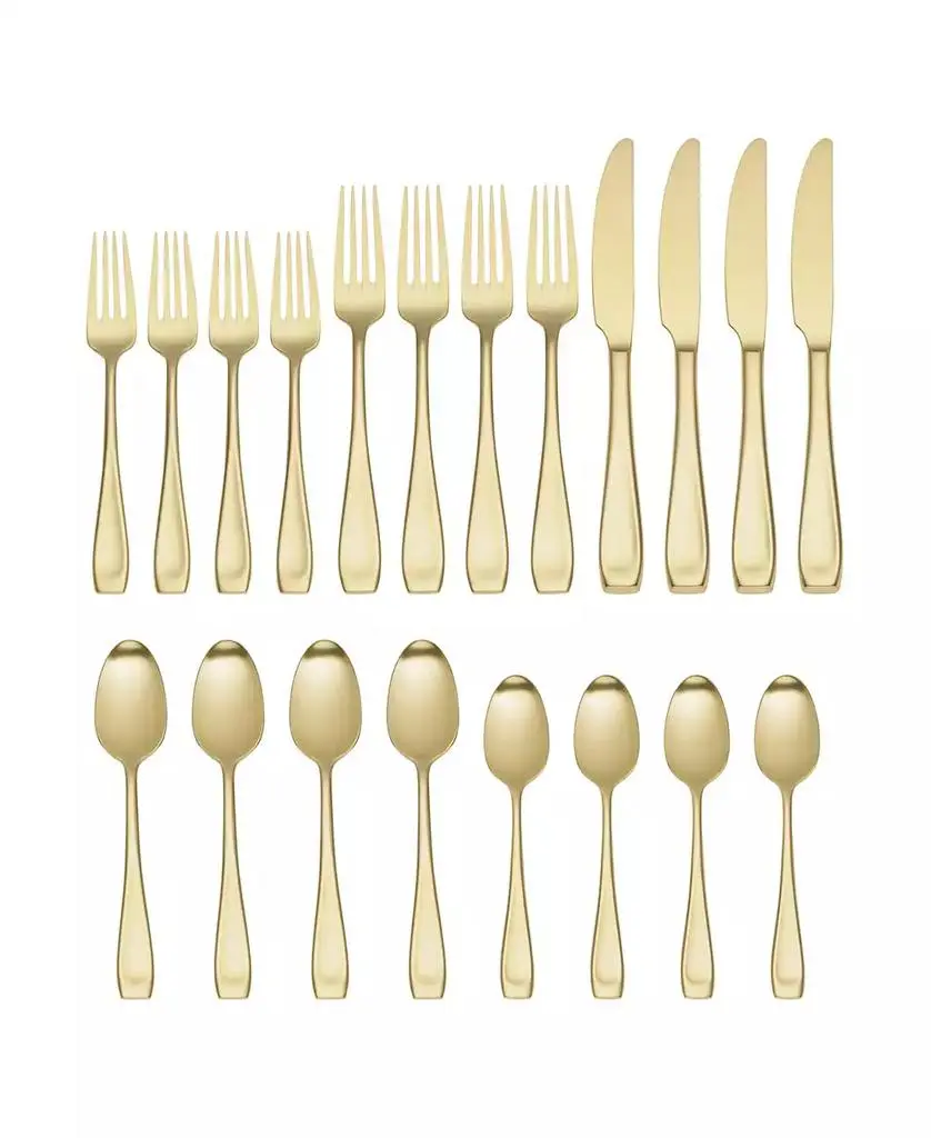 Macy's Moda Satin Champagne Set, 20 Piece