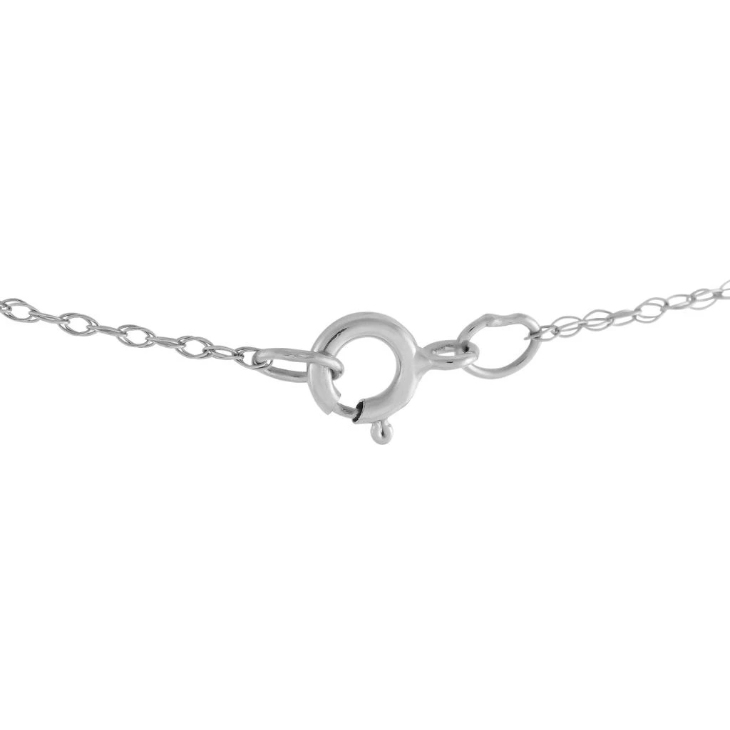 Non Branded 14K White Gold 0.13ct Diamond and Citrine Pendant Necklace PD4-15472WCIT 3