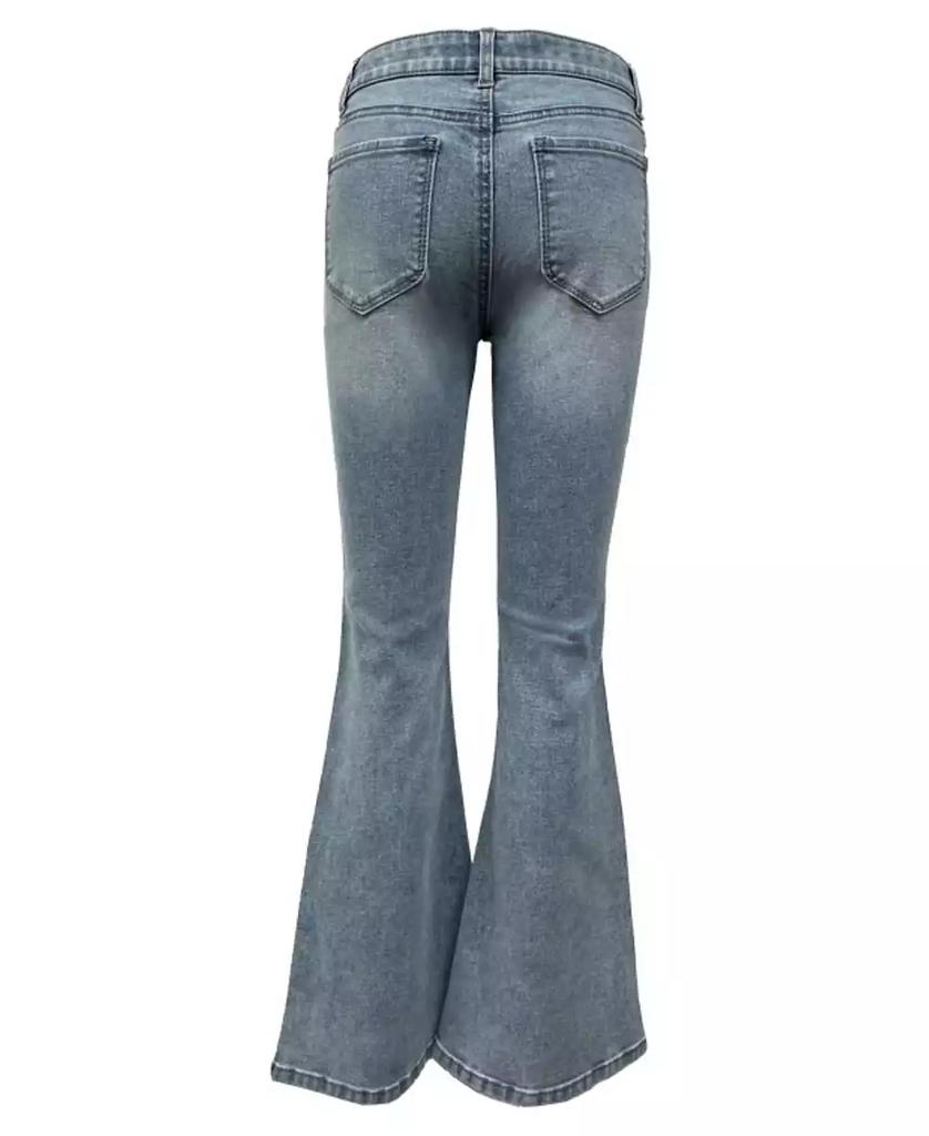 Imperial Star Girls Side Seam Bling Flare Jean