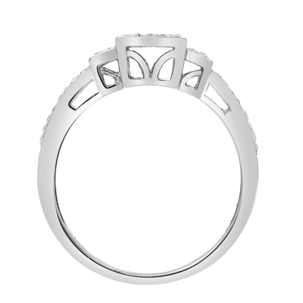 LuvMyJewelry Solvienne 0.25 Ct Natural Diamond 10K Gold Ring 4