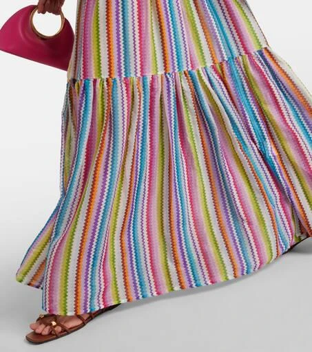 zig zag beach dress Anna Zigzag Stripe Open Front Kaftan