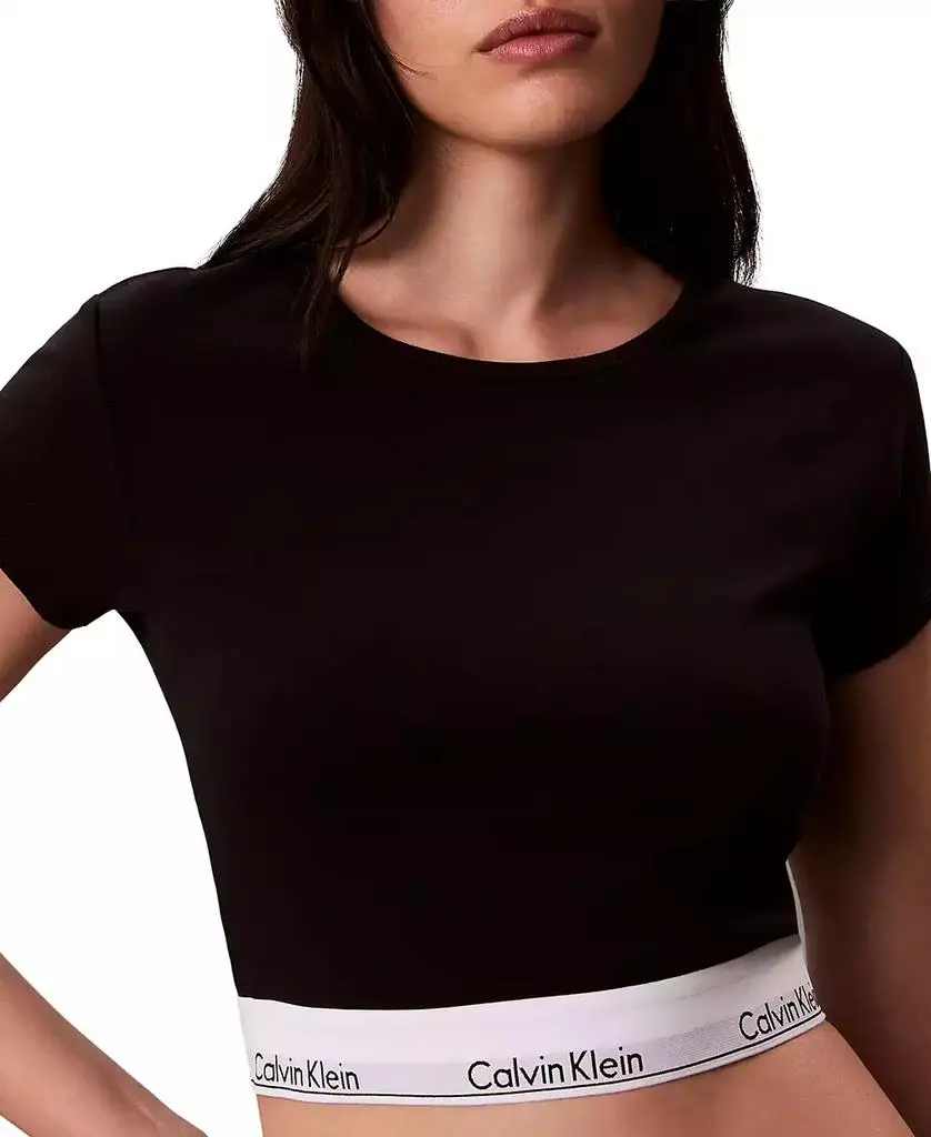 Calvin Klein Women's Modern Short-Sleeve Cropped T-Shirt