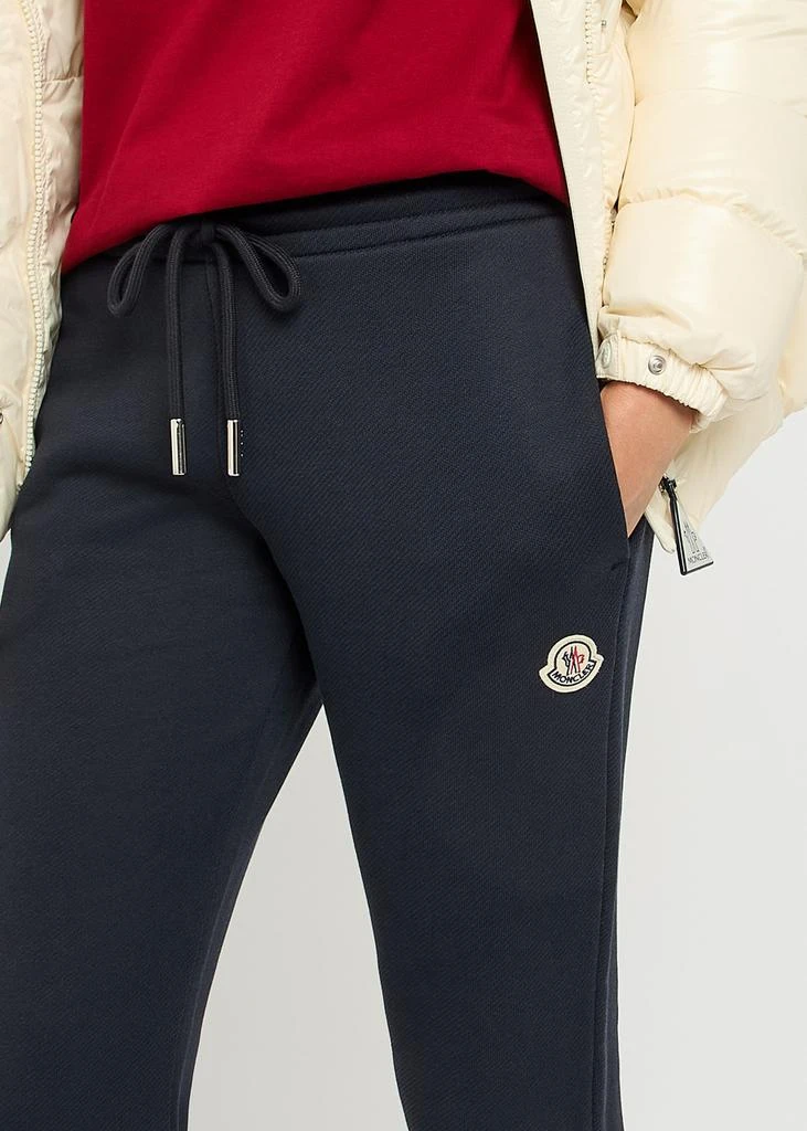 Moncler Logo-appliquéd cotton-blend sweatpants 5