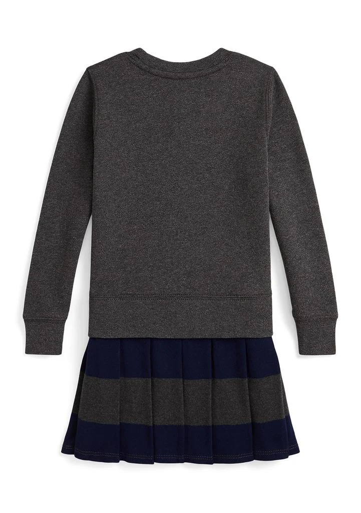 Ralph Lauren Girls 2-6x Big Pony Fleece Sweatshirt Dress 2