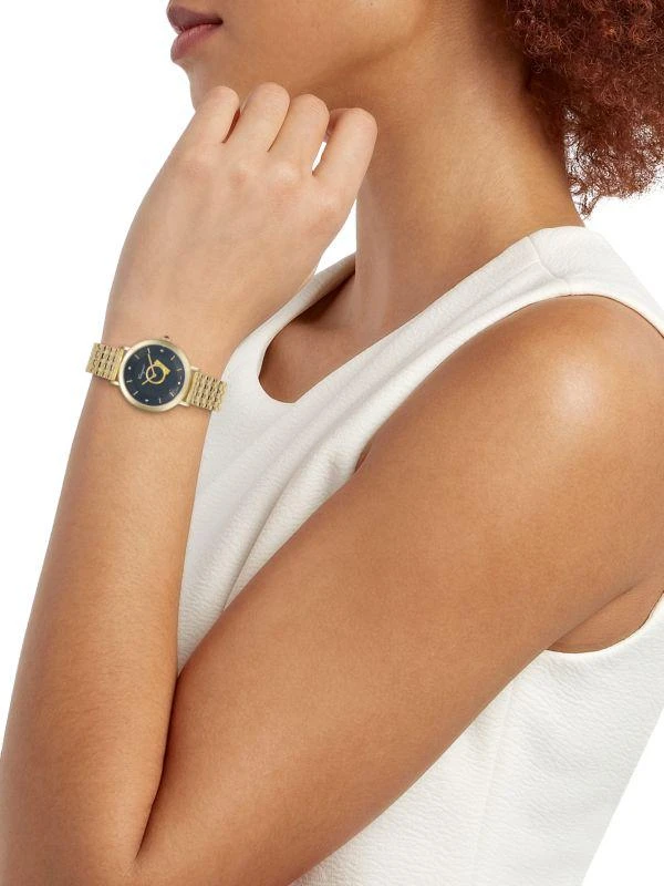 Salvatore Ferragamo Minuetto IP Goldtone Stainless Steel Bracelet Watch/36MM 2