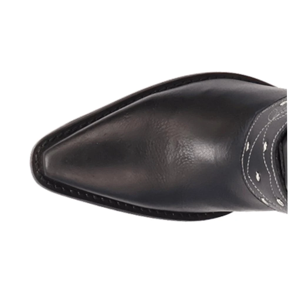Dingo Grit N' Grace Slouchy Studded Snip Toe Pull On Cowboy Boots 4