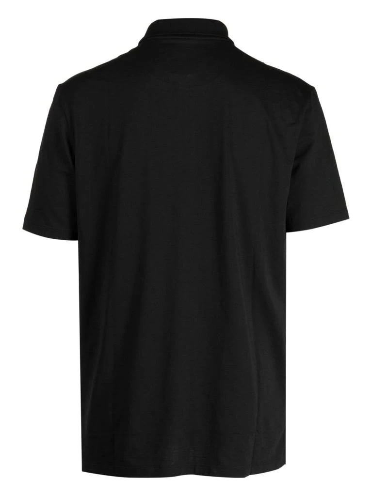 Hugo Boss Hugo Men's Dekok233 Black Half Zip Short Sleeve Polo T-Shirt 2