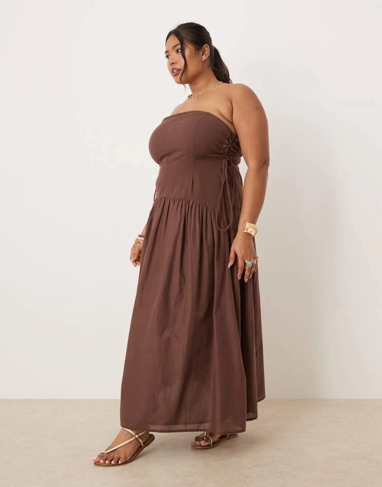 sachin and babi light blue dress Luckinbaby Women Strapless Drop Waist Maxi Dress Y2k Long Floral Tube Dress  Flowy A Line Off Shoulder Cocktail Dresses(Casual Brown,S) : Clothing,  Shoes & Jewelry main image 0