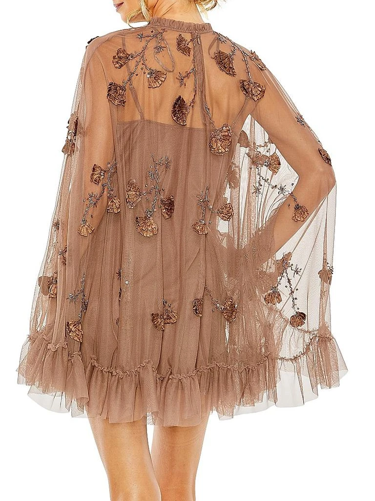 Mac Duggal Mac Embellished Mesh A-Line Minidress 3