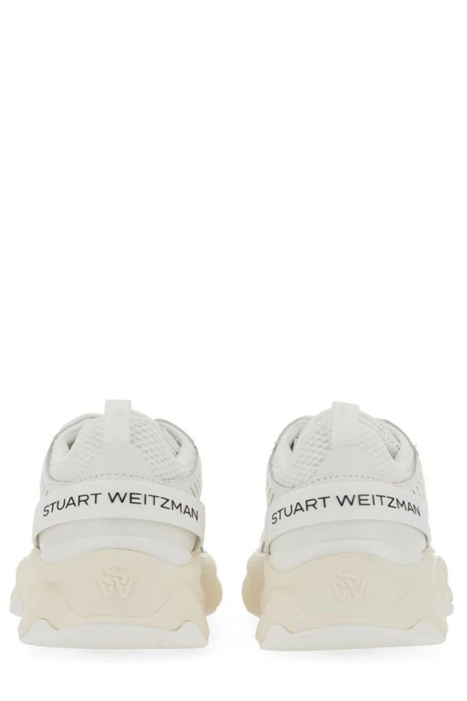Stuart Weitzman Stuart Weitzman Logo Patch Mesh Lace-Up Sneakers 4