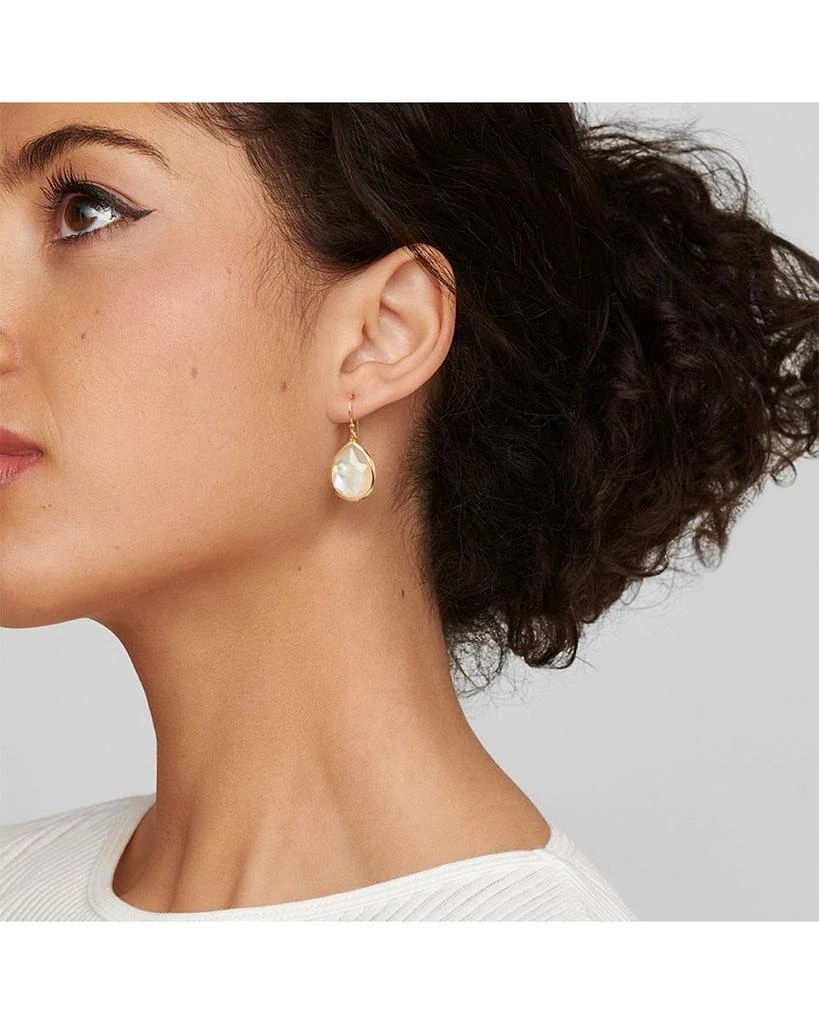 Ippolita 18K Yellow Gold Rock Candy® Rock Crystal & Mother of Pearl Pear Drop Earrings 2