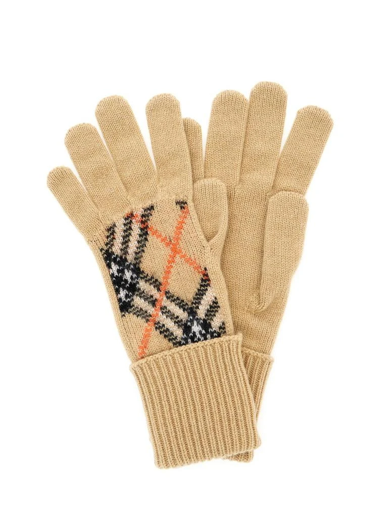 Burberry Burberry Check Intarsia-Knit Gloves 3