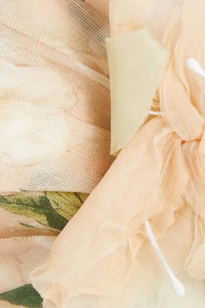 Zimmermann Floral-print linen and silk-blend bra top 4