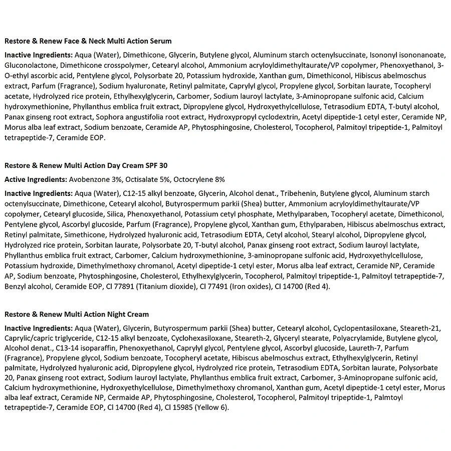 No7 Restore & Renew Multi Action Face & Neck Skincare System 3