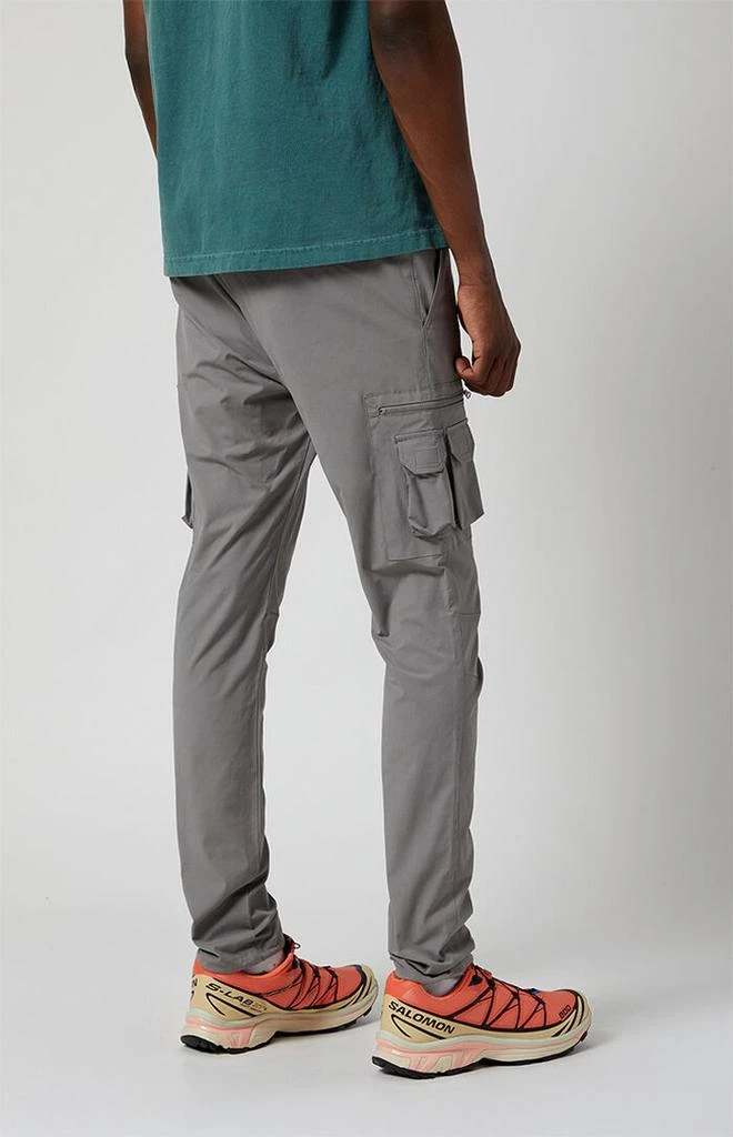 PacSun Stretch Gray Slim Cargo Pants 4