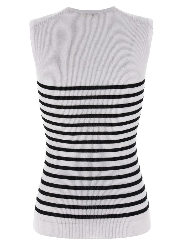 Khaite Khaite Striped V-Neck Knit Tank Top 2