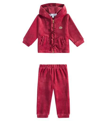 Tartine et Chocolat Baby ruffled jersey tracksuit