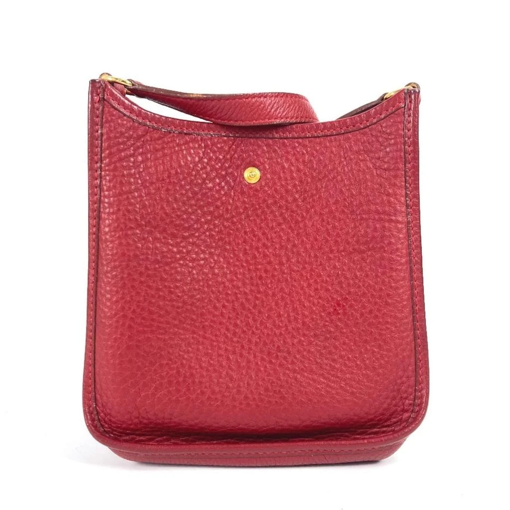 Hermes Color Rouge H Taurillon Clemence Leather Pochette Shoulder Bag (Pre-Owned) 2