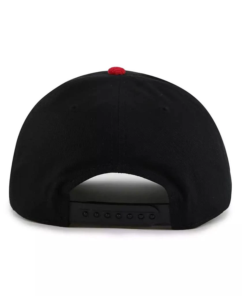 American Needle Men's Black/Red Chicago Blackhawks Burnett Adjustable Hat 3