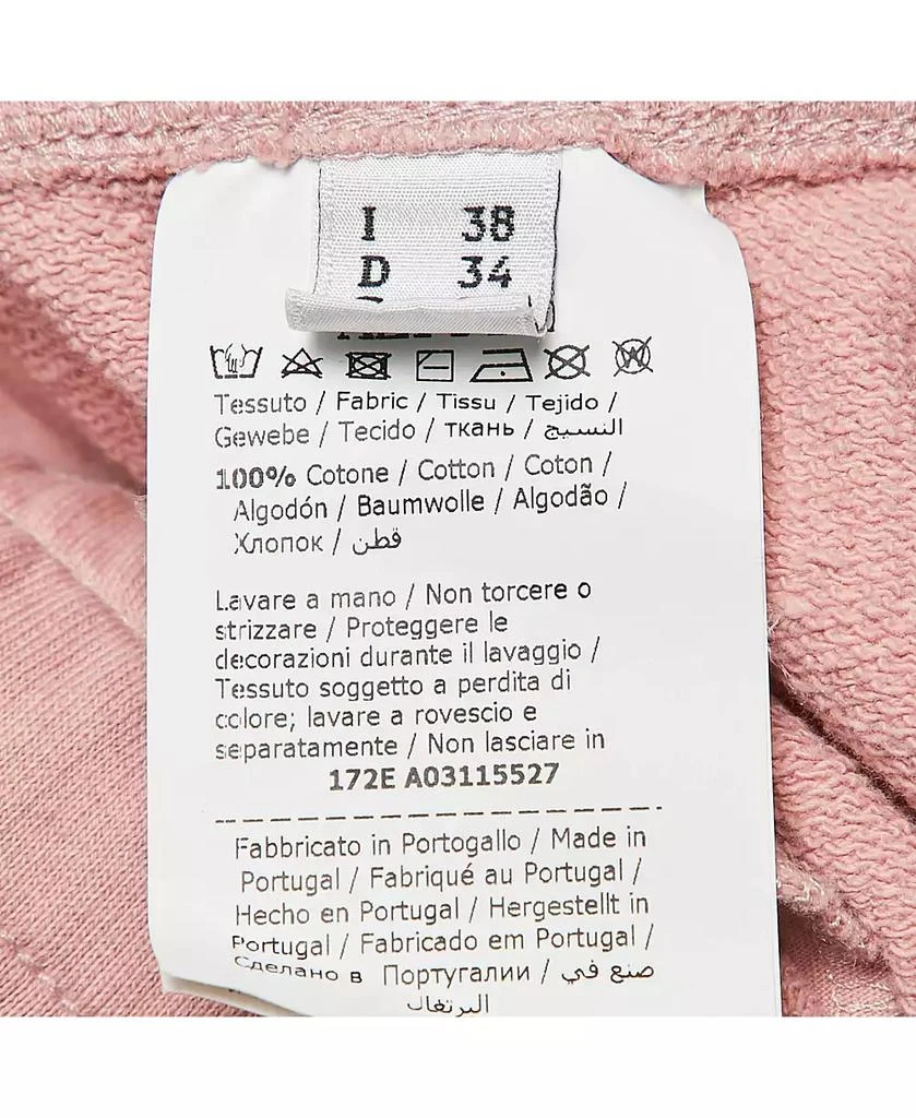 Pre-Owned Moschino Women's Pink Logo Print Cotton Sweatpants 6