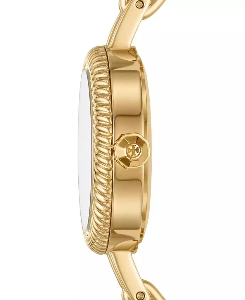 Tory Burch Women's Reva Gold-Tone Stainless Steel Bangle Bracelet Watch 27mm Gift Set 3
