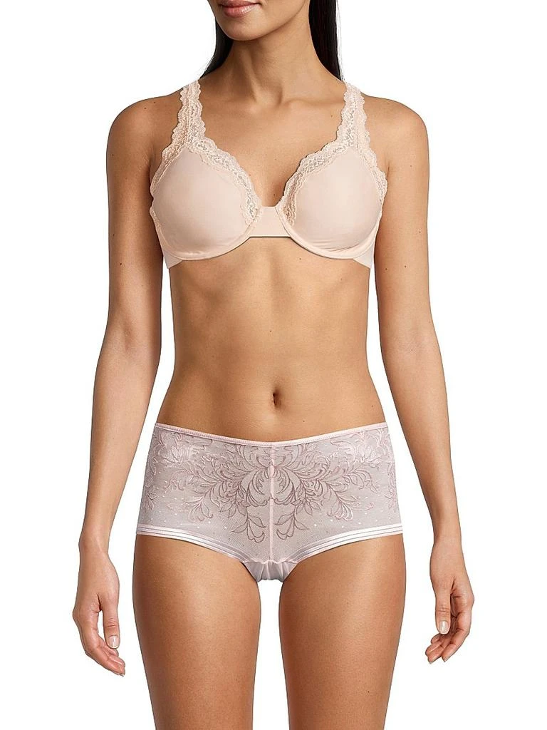 Wacoal Softly Styled Lace-Trim Underwire Bra 3