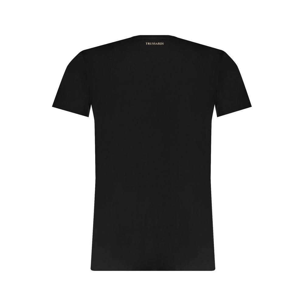 Trussardi Black Cotton T-Shirt 2