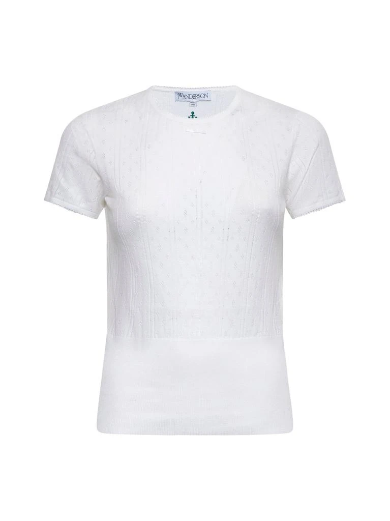 JW Anderson JW Anderson Pointelle Cap Sleeve Top 1
