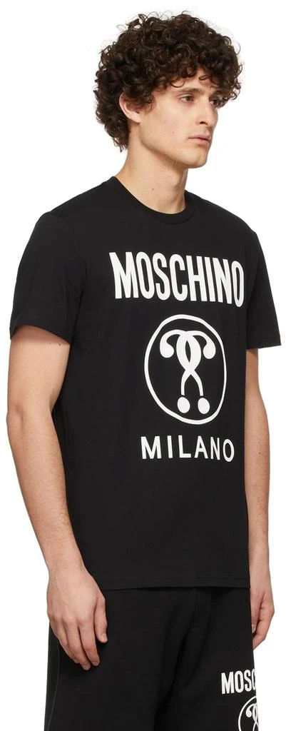 Moschino Black Double Question Mark T-Shirt 2